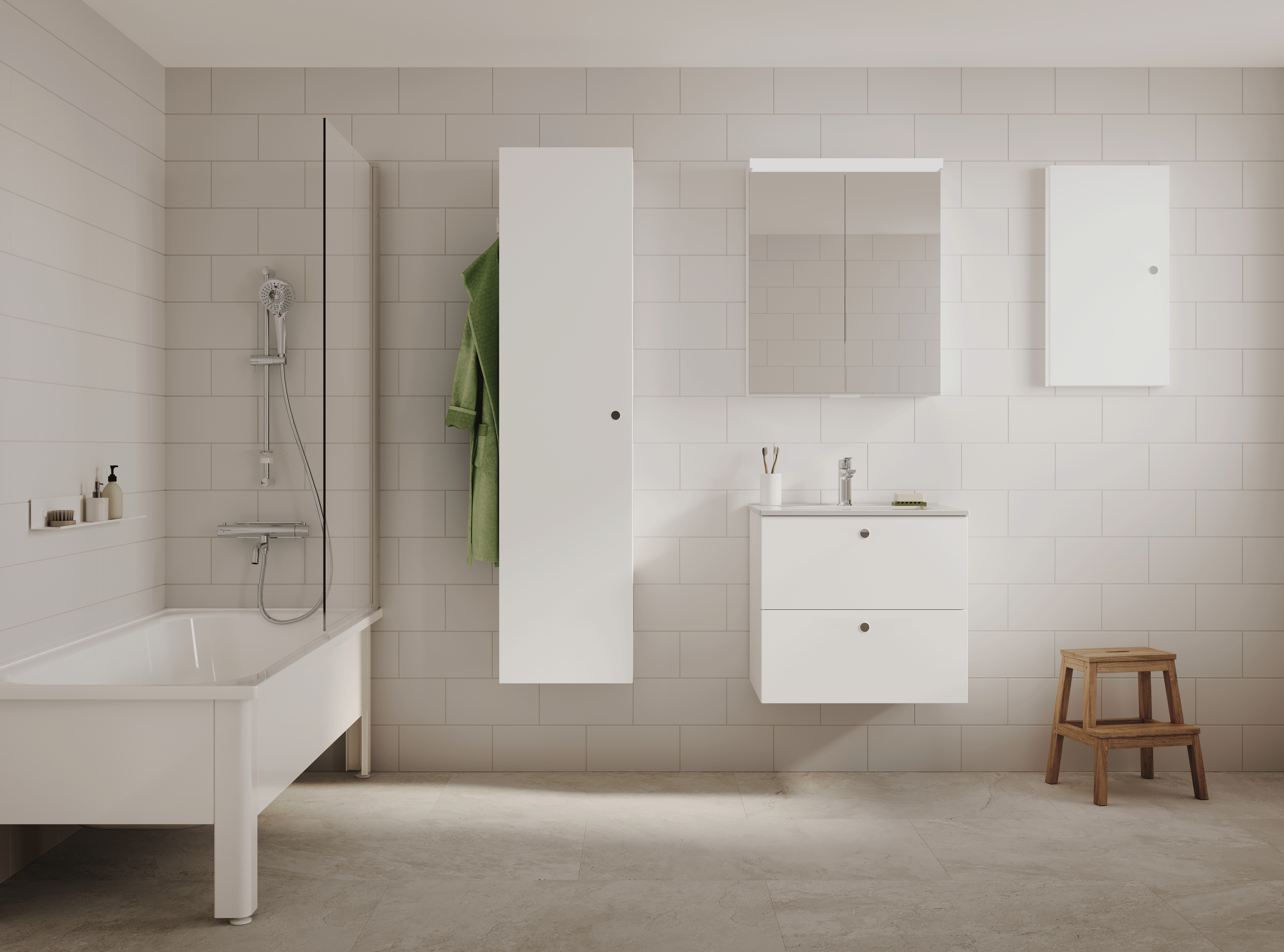 Intro møbelserie i mat hvid