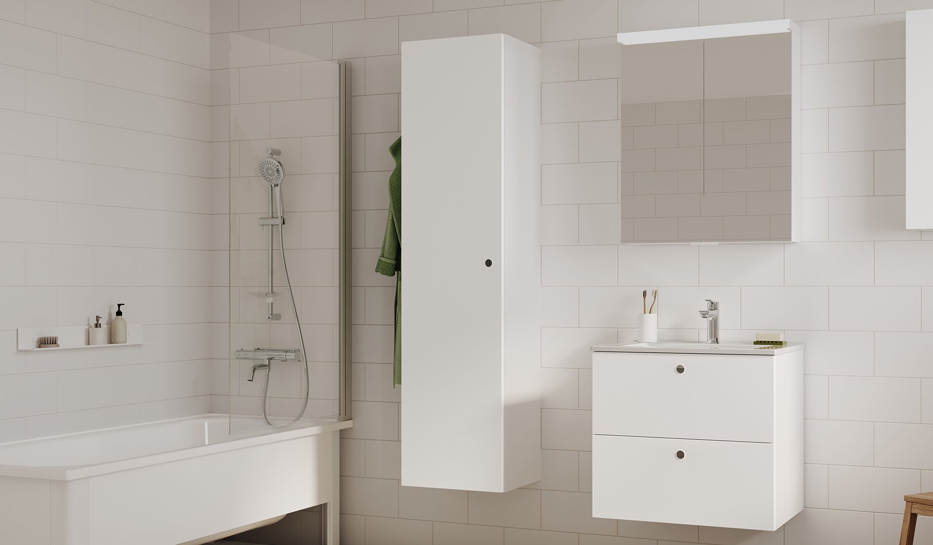 Intro møbelserie i mat hvid