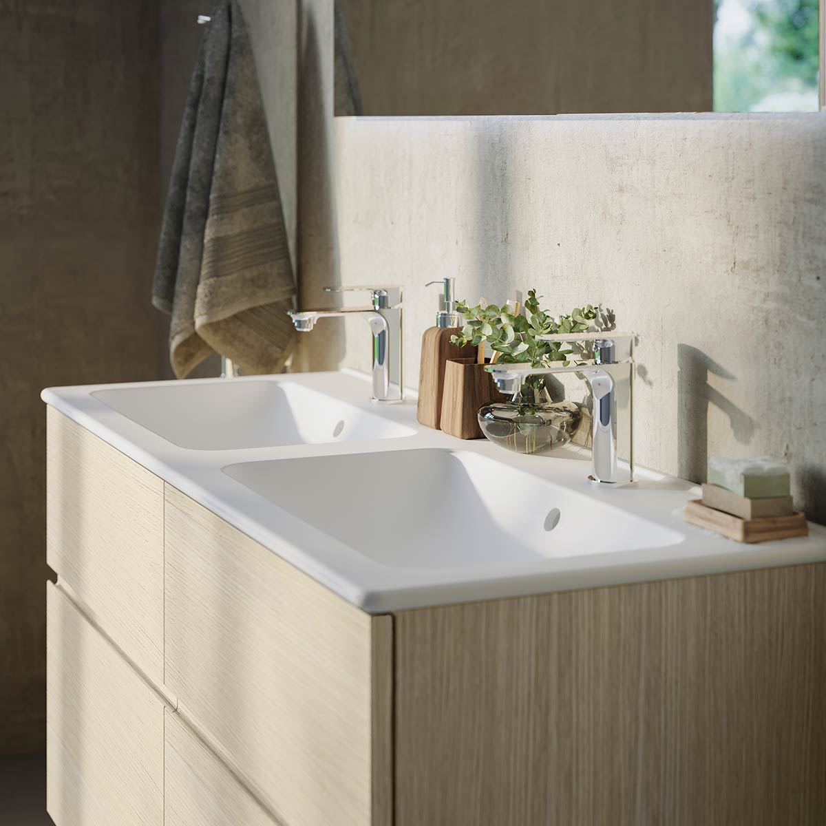 Håndvasken er både kronen på værket samt design og funktion i smuk harmoni.