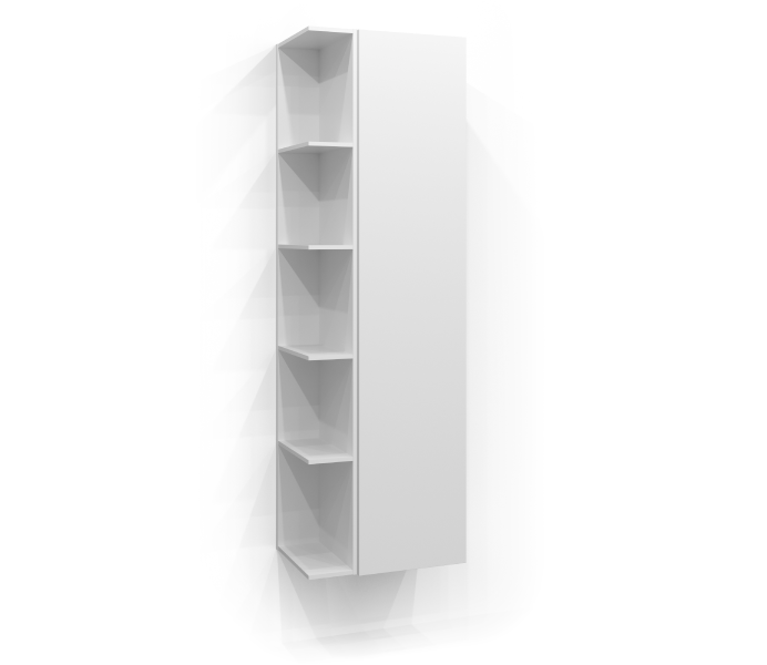 Højskab 160x35 med fri opbevaring