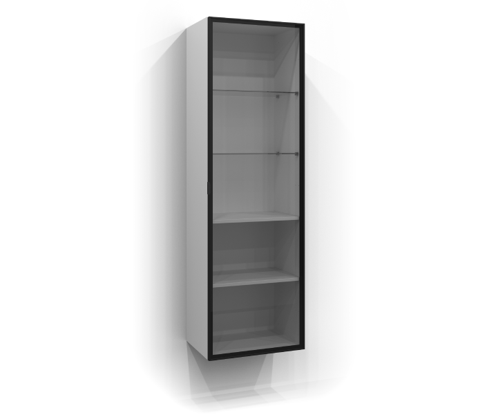 Højskab 160x50 vitrine