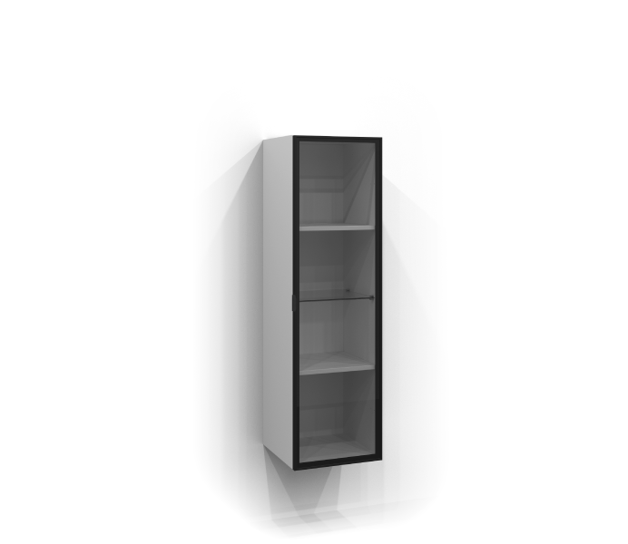 Højskab 120x35 vitrine